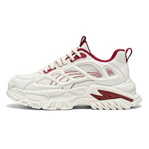 Дышащие, влагоотводящие, низкие кроссовки для детей и подростков Kung Fu partners, бежевый/красный