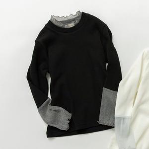 Футболка с длинным рукавом из тюля с бахромой Branshes, цвет Black