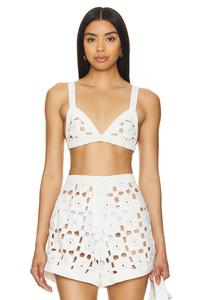 Бюстгальтер крючком myko Sau Lee, белый