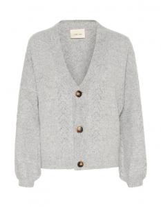 Вязаный кардиган Cream Knit Cardigan Holiday, светло-серый