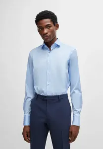 Хэнк развернул рубашку Boss, Hellblau