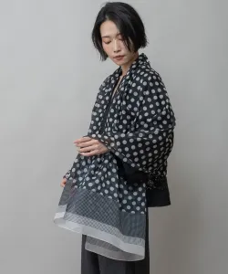 палантин в горошек