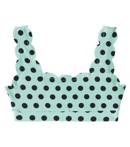 Верх бикини в горошек Palm Springs Marysia Bumby, Mint Small Dot Print