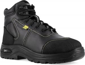 Мужские ботинки Reebok Rb6755 Trainex с композитным носком и 15 см спортивной посадкой, черные, с внутренней защитой стопы Flex-met