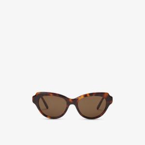 Солнцезащитные очки Loewe "кошачий глаз" в черепаховой оправе, коричневый
