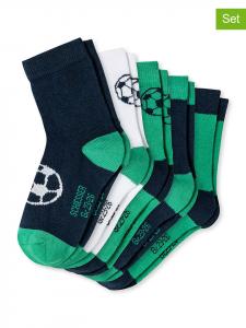 Schiesser Набор из 5 пар: носки темно-синего/зеленого цвета