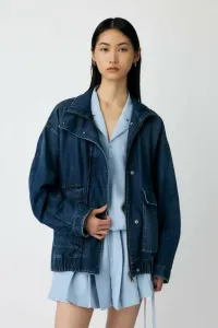 Джинсовая куртка-блузон TENCEL Moussy, цвет Blu
