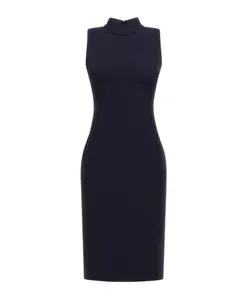 Темно-Синее платье без рукавов, изготовленное в Италии. Roberto Cavalli, синий