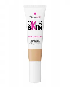 Тональная основа Mat And Care Overskin Veralab, 09 Nutty