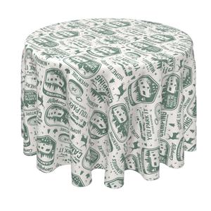 Круглая скатерть, 100 % полиэстер, 90 дюймов, круглая, для кемпинга на колесах