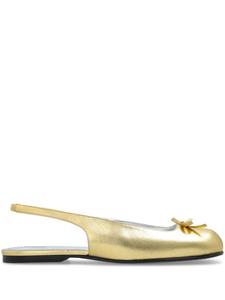 Кожаные балетки Nodaleto, золотой