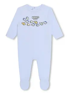 Пижама с графичным принтом Kenzo Kids, синий