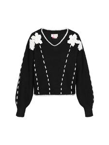 Женский свитер черного цвета IZIA