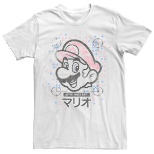 Мужская толстовка в горошек с портретом в стиле ретро Nintendo Super Mario Kanji Licensed Character