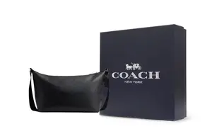 COACH Искусственная кожа мужская сумка через плечо компактный размер угольно-черный