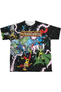 Футболка молодежная с коротким рукавом Justice League of America Crisis Variant Gildan, белый