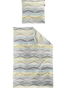 Постельное белье из сатина Мако зеленого цвета Irisette, 135x200 см (80x80 см)