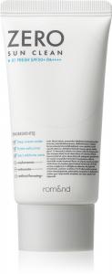 Минеральный защитный флюид для лица Zero Sun Clean SPF 50+ Rom&Nd, atspalvis 01 fresh 50 мл