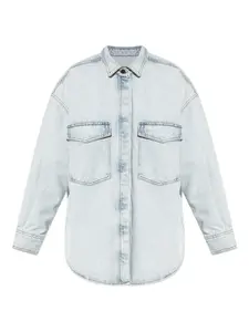 Джинсовая рубашка Joybird с накладными карманами American Vintage, синий