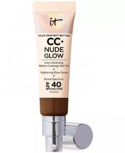 Легкая тональная основа CC+ Nude Glow + сыворотка для сияния SPF 40 It Cosmetics, цвет Neutral Deep