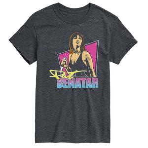 Мужская футболка с рисунком Pat Benatar Cameo Licensed Character, цвет Heather Charcoal