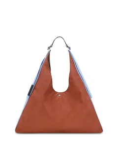 Большая холщовая сумка Re play Longchamp, коричневый