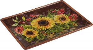 Harvest Blessings керамическая прямоугольная сервировочная тарелка для закусок, десертов и праздничных блюд с осенним дизайном Certified International