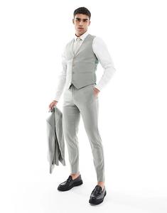 Узкие брюки ASOS DESIGN светло-зеленого цвета