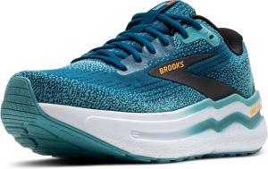 Мужские кроссовки Brooks Ghost Max 2 для бега и ходьбы, синий/оранжевый/бирюзовый