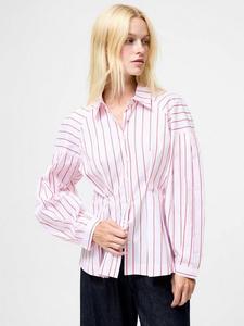 Плиссированная рубашка из хлопка Cambria Dobby в полоску French Connection