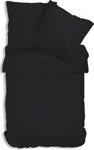 Постельное белье Uni Renforce 135х200 см или 155х220 см хлопок на молнии, цвет: черный, размер: 2 шт. 135х200 см One-Home