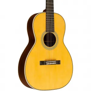 Акустическая гитара Martin Custom Shop 0 с 12 ладовыми порожками, верх из ели, корпус из индийского палисандра, натуральный цвет