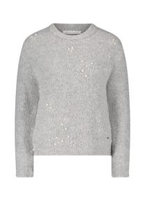 Вязаный свитер с жемчугом Betty & Co, серебряный