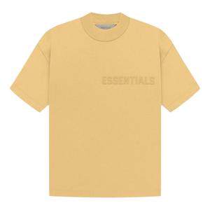 Футболка (WMNS) Fear of God Essentials SS23 T-Shirt 'Light Tuscan', желтый