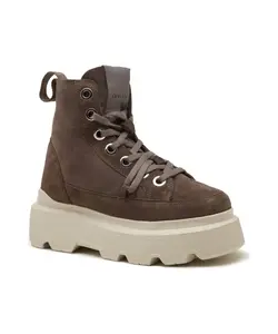 Ботильоны Matilda из овчины на платформе из кожи Inuikii, коричневый