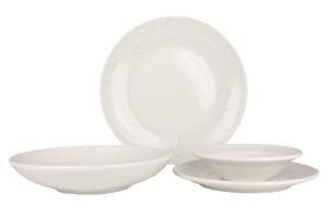 Набор столовых приборов Bonna Radix - 24 teilig, белый - фарфор - высота: 2 см