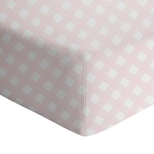 Простыня из хлопкового джерси Living Textile на подгонке Living Textiles, цвет Pink Gingham
