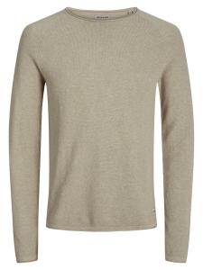 JACK & JONES Свитер 'JJEHill' бежевого цвета Regular fit