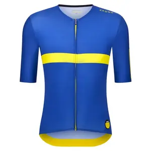 Джерси Santini Maillot Jaune Col De La Madeleine 2025 short sleeve, синий