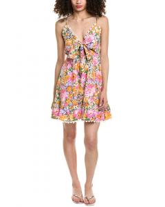 Colette Rose Tie Front Mini Dress