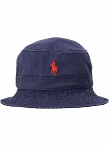 Панама с вышитым логотипом POLO RALPH LAUREN, синий