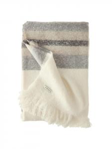 Tom Tailor Бежевое покрывало BOUCLÉ STRIPE