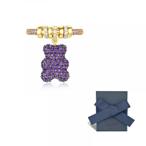 Apm Monaco Кольцо с покрытием из золота 18 карат для женщин в фиолетовом цвете