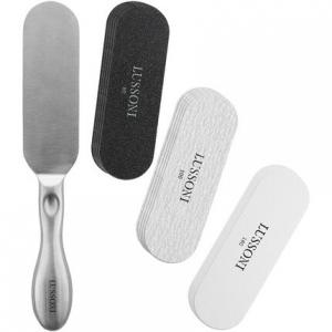 T4B Набор для педикюра Lussoni со стальной сменной напильником и 15 сменными напильниками зернистостью 80, 100 и 180, Tb Tools For Beauty