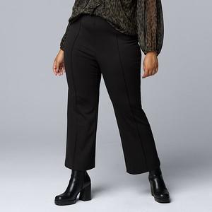 Брюки kick flare с защипами, mid rise, plus size Simply Vera Vera Wang