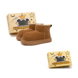 Термостойкие противоскользящие короткие зимние сапоги Women's VICTORIA&VERA, коричневый