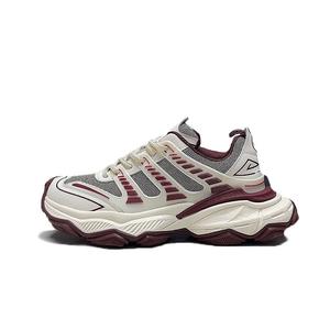 Devanro Высокие дышащие низкие массивные кроссовки для мужчин Бордо, цвет Burgundy