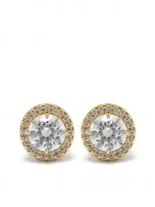 Серьги-гвоздики Una Angelic Swarovski, золотой