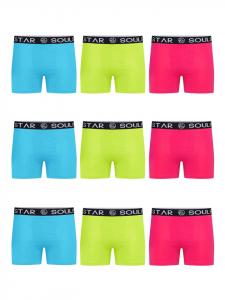 Боксерские шорты MUBOXER9 в цвете 3Turq_3Pink_3Lime SOULSTAR