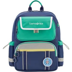 Samsonite Тканевый рюкзак школьный средний детский синий и зеленый